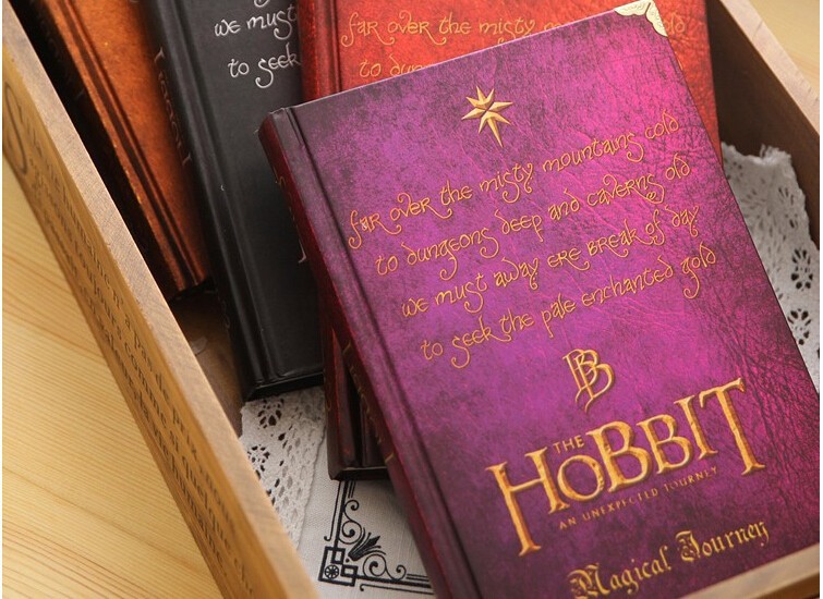 New Hobbit Notebook Vintage Hardcover Notebook for Gift Movie Hobbit Daily Memo Notepad Travel Journal A5 Size Four Designs2