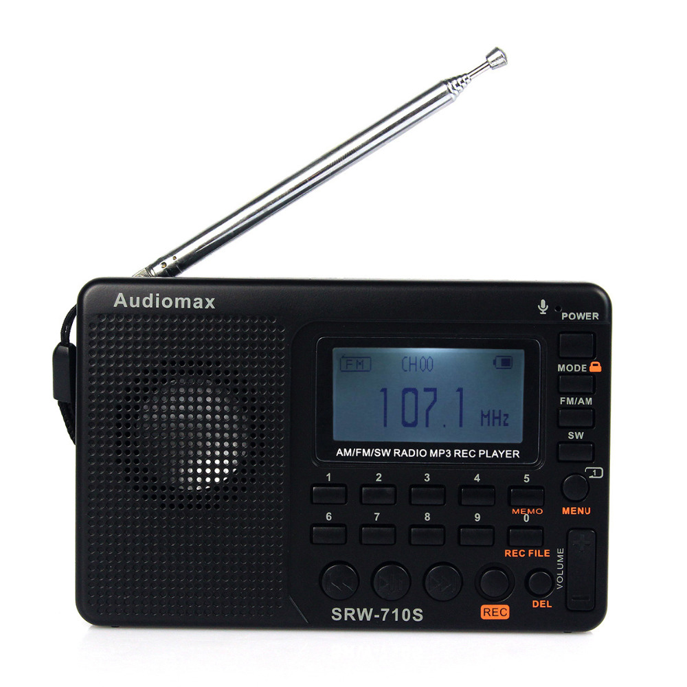 FM / AM / SW World Band Stereo FM Radio MP3 Player REC Recorder with Sleep Timer Radio FM Y4119A