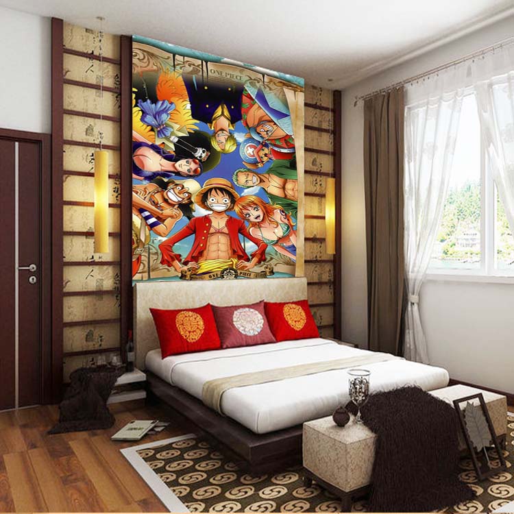 Japanese anime One Piece photo wallpaper Custom Silk Wallpaper 3D Wall