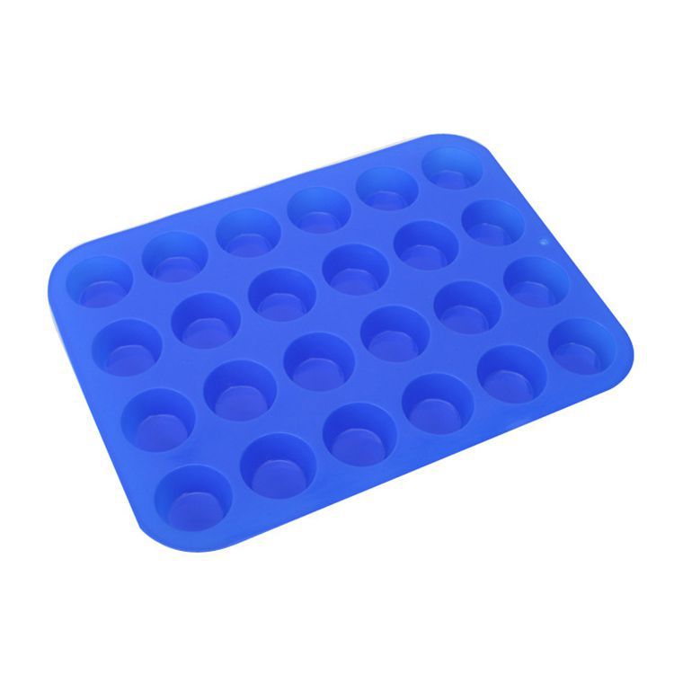 Silicone Cake mold 24 even porous round pudding Jello Mold DIY rounded muffin cupcake mould CDSM-154