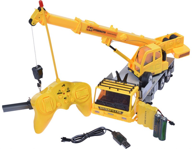 Wholesale New 8 Channel Childrens Toys Charging Electric Wireless Remote Control Crane Car Crane
