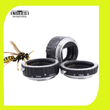 Silver Mount Metal AF Auto Focus Macro Extension Tube Ring For Canon EF EF-S 60D 650D 700D 70D 1DX 1000D 1200D Lens Adapter