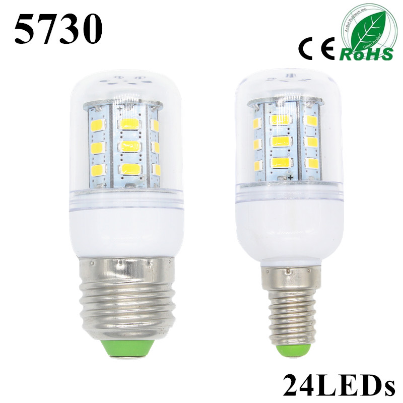 5730 Lampada LED lamp E27 220V 24 leds Bombillas LED bulb E14 Christmas lights corn bulb Ampoule LED light E27 Spotlight Candle