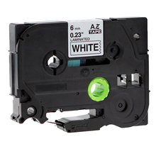 Molshine 1 Pack Compatible Label Tape for Brother TZe-211 Black on White (0.23inch 1/4inch 6mm) 8m