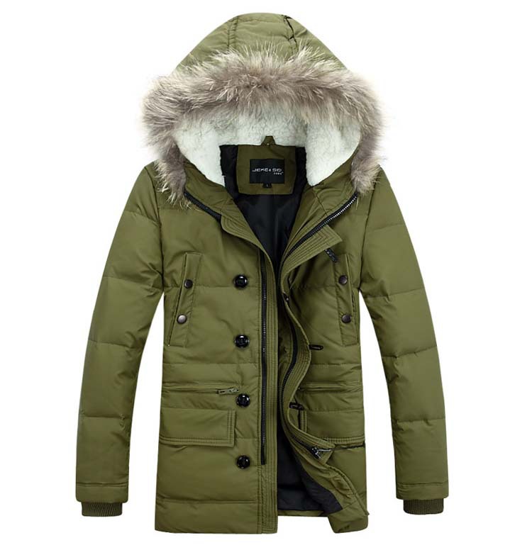 2014 High Quality Men Down Coat Fahion Hooded Padded Clothes Leisure Thicken Men s Jacket Winter
