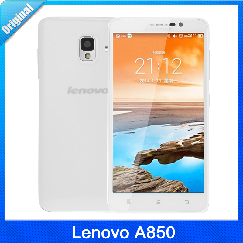 In Stock Original Lenovo A850 phone MT6582 Quad Core Phone 5 5 inch Android 4 2