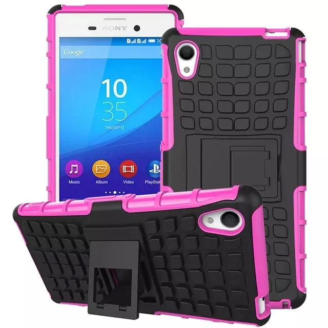 case for sony xperia m4 aqua armour phone case for sony xperia e2303 e2333 e2353  tpu silicone combo mix hybrid protective cover