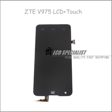 New Black LCD Display Touch Screen With Digitizer Full Assembly For ZTE Geek V975 Model Repartment