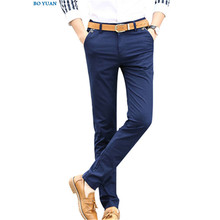 Straight Slim Fit Men Casual Pants Brand Famous Fashion Korean Style Mens Trousers Cotton Straight Pants Mens Trousers K8220