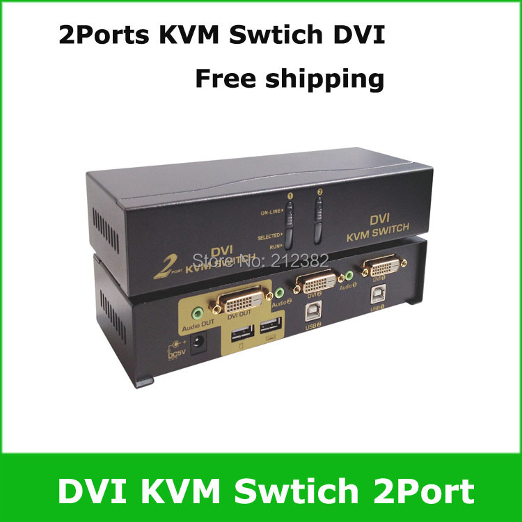2  USB DVI kvm- , Kvm- DVI - 2 