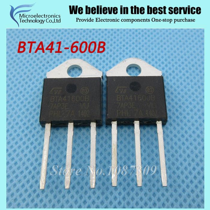 10pcs free shipping BTA41-600B BTA41600B BTA41 BTA41-600B  Triacs 40 Amp 600 Volt  TO-3P new original