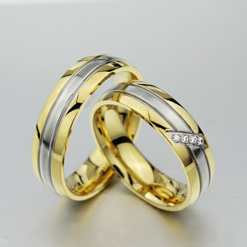 Male engagement and wedding rings
