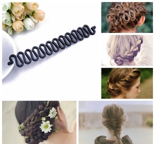 Fashion Hair Braiding Tool Roller With Magic Hair Band Styling Bun Maker Hair Style Maker Clip Twist