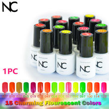 15 Charming Flourescent Colors 5ml Gel Polish Choose Any 1 Color Nail Gel Soak Off Led UV Nail Lamp Gel Nail UV Polish