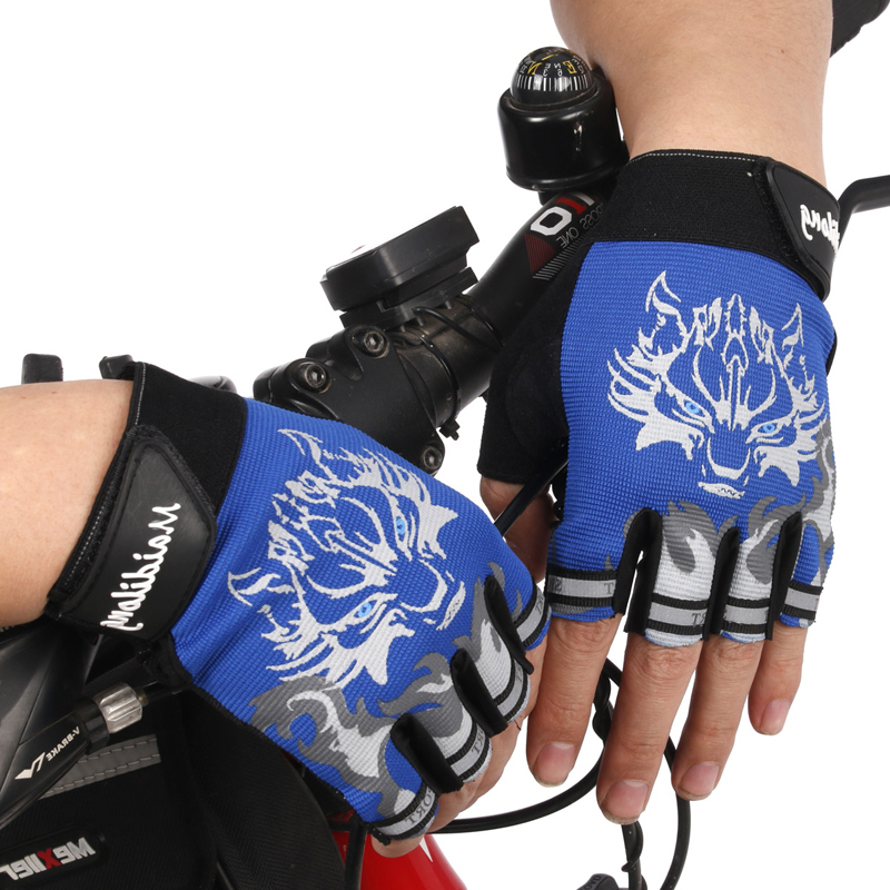 Children Road Bike Gloves Breathable Riding Half Finger Mountain Bicycle MTB Cycling for Kids Boys Girls Sports