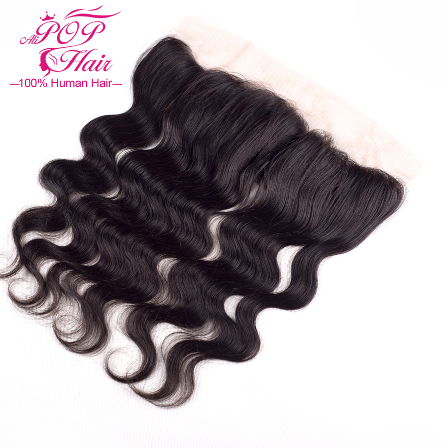 7a Indian Virgin Hair Lace Frontal Closure body wave 13x4 Bleached Knots Best Lace Frontal Indain Body Wave Full Lace Frontal