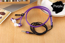 New Microphone Mic Earbuds Premium 3 5mm Tangle Free Zipper Earphones Headset mp3 waterproof bluetooth headphones