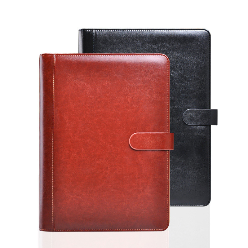 A4 leather folder Business Notebook Multi function calculator sales