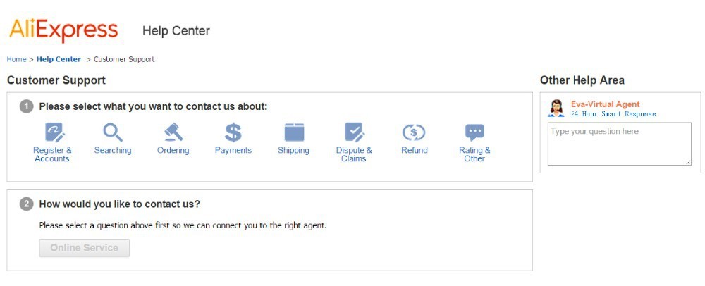 aliexpress message center