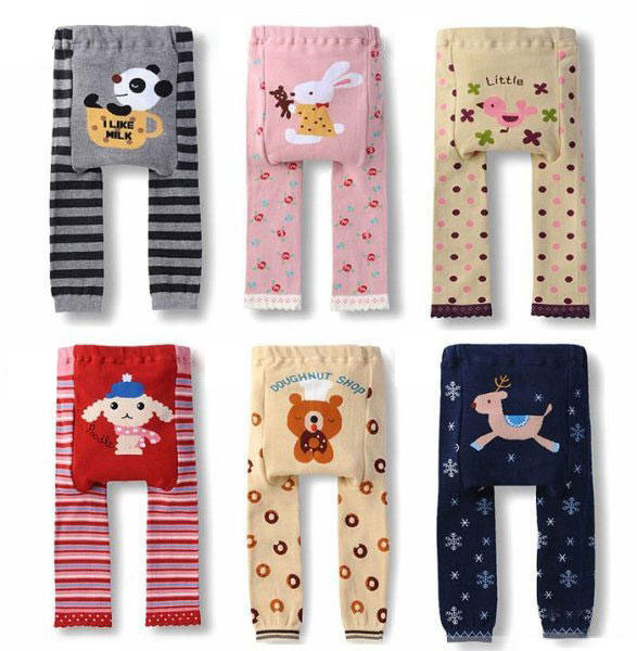 Baby Kid Boy Girl PP Novelty Pants Legging Cute Pattern Trousers Size S M L