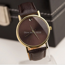 Geneva Platinum Watch Women Dot Golden Watch PU Leather vintage wristwatch woman Casual Dress Quartz watch