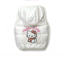 Children Outerwear Girls Parka Vest Princess Waistcoat Baby Kids Hello Kitty Jacket Coat for Autumn Winter