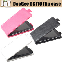 New 2014 Free shipping mobile phone bag PU leather DG110 DooGee Flip case cover mobile phone accessories three colors