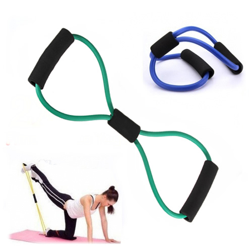 Resistance Training Exercise Muscle Elastic Band Tube Weight Control Fitness Stretch Equipment For Yoga Multicolor