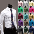 2016 brand famous cotton shirts socia men 17 colors good quality fashion long sleeve slim fit