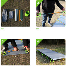 Supervivencia Survival Kit Brs mc1 Therm a rest Luxurylite Ultralite Cot Camping Sleeping Folding Tent Bed