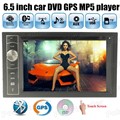 2 din car DVD GPS navigator 6 5 inch HD Bluetooth Handsfree for rear view camera