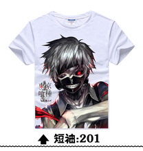 New 2016 Anime T-Shirt Anime Novelty Summer Women Men T-Shirt Tokyo Ghoul T Shirt Animation Man Cosplay Costume Clothing