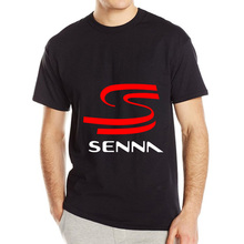 Ayrton Senna printed 2016 t shirt men mens top quality cotton tshirt hip hop Sport mens o-neck short sleeve tops tees