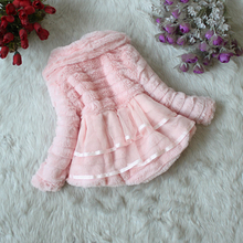 Baby Kids Girls Faux Fur Fleece Party Coat Winter Warm Jacket 1 5T Xmas Snowsuit