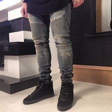 represent clothing rock urban star 30-36 blue/black /white skinny moto designer denim biker mens fashion jeans men pants
