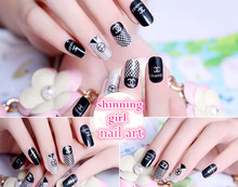 2015 hot sale new fashion sexy pattern classical stylish beauty nail decals DIYmanicure 3d nail art