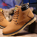 Hellozebra Hot Newest Men Boots High Quality pu Leather Casual Boot Working Fahsion Boots Essential Shoes