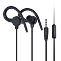 Newest Sport Earhook In Ear Earphones Headset Headphone with mic For iPhone 6S Samsung Xiaomi MP3
