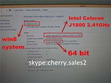 Free Shipping 14 inch windows8 laptop Computer PC Intel Celeron J1800 2 41GHZ Dual Core 4GB