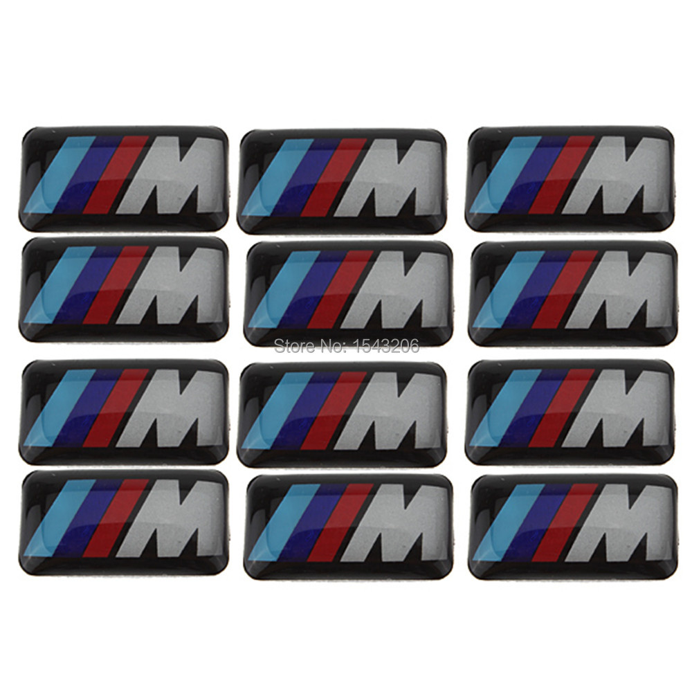 Bmw m logo wheel sticker #7