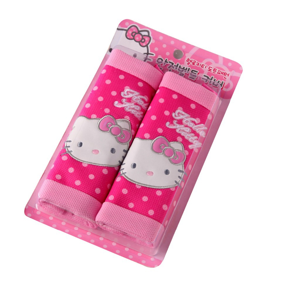 hello Kitty Seat Safe Belt Covers Set /Car Styling Safety Accessories