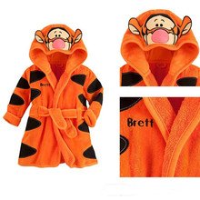2015 free shipping new Baby Girls Baby Boys cartoon tiger romper Pajamas Bath robes kids soft Bath towel