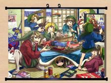 Wall Scroll Zelda Link cosplay Home Decor Poster