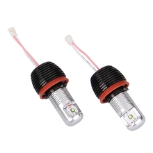2pcs Car H8 Marker Angel Eye Lamp White LED Light 10W 12V for BMW e90 e91