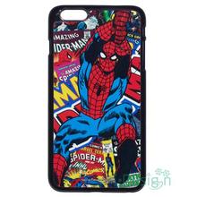 Fit for iPhone 4 4s 5 5s 5c se 6 6s 7 plus ipod touch 4/5/6 back skins cellphone case cover Comics Spiderman Flying