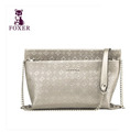 2015 new fashion gold women bag famous brand Genuine leather bag women shoulder Messenger Bag