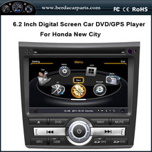 6.2 inch Touchscreen Car DVD For Honda New City 2008-2012 With GPS Navigation Radio Bluetooth Free Map (TV option)