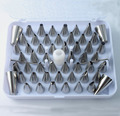 Free shipping High Quality Food grade DIY 55pcs Stainless Steel Decorating Tip Sets Cake Tools Icing