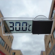 Venta al por mayor moda retroiluminación termómetro Digital Car Display LCD clip, envío gratis