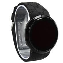 Hot Marketing 2015 Fashion Waterproof Men LED Touch Screen Day Date Silicone Wrist Watch Black N4